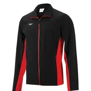 SPEEDO Boom Force Red Black Men’s Warm Up Jacket L